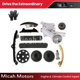 Micahtck37op86 Micah Motors Timing Chain Gear Kit Oil Pump Fit 95-99 Volkswagen Jetta Golf Passat 2.8l Vr6