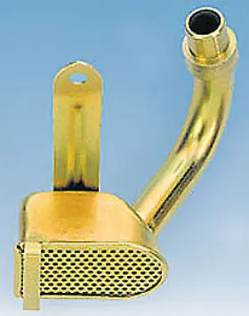18301 Milodon Gold Zinc Plated Low Profile Oil Pan Pickup For Big Block Chevy