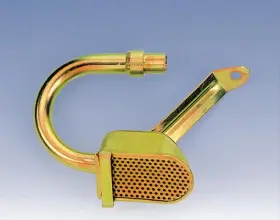 18311 Milodon Gold Zinc Plated Deep Sump Oil Pan Pickup For Small Block