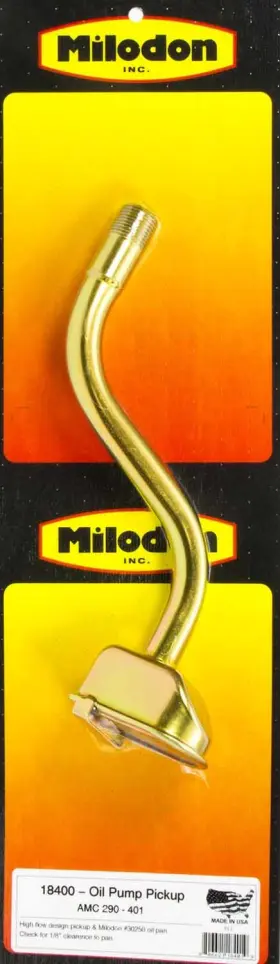 18400 Milodon Oil Pump Pick Up Tube