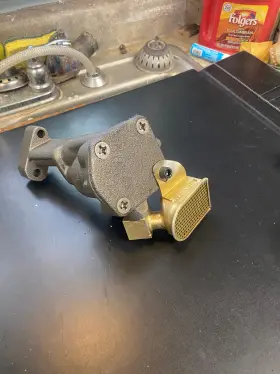 M18425 Milodon 77 Pontiac 400 Oil Pump And Pick Up Screen