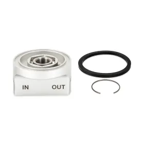 Mmoc-fto-34in Mishimoto 3/4 Inch Remote Oil Filter Take-off Plate Silver