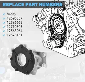 Eop-gm-001 Mnjws M295 Standard Volume Oil Pump - Compatible With 4.8l 5.3l 6.0l Chevy Silver #3