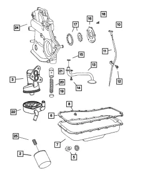04483603ab Mopar Genuine Engine Oil Pump Cover 4483603ab