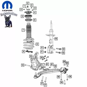 04893614af Mopar Engine Oil Pump Genuine