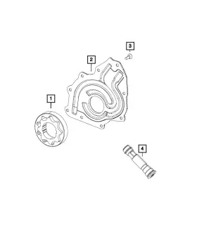 05037942ab Mopar Genuine Engine Oil Pump Cover 5037942ab