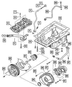 05072680ab Mopar Genuine Engine Oil Pickup 5072680ab