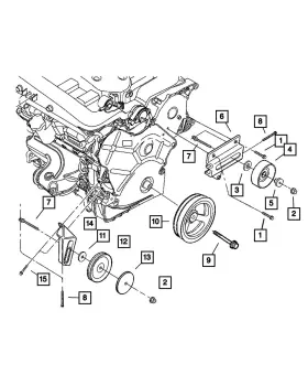 06502929 Mopar Genuine Hex Head Locking - Screw 6502929
