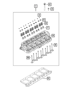 06509081aa Mopar Genuine Hex Head Locking Bolt 6509081aa