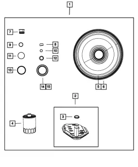 52119645aa Mopar Genuine Oil Pump Cover