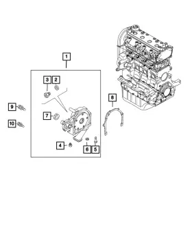 68324533aa Mopar Genuine Engine Oil Pump