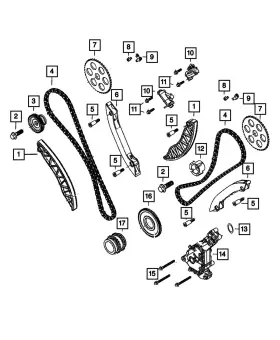 68566686aa Mopar Genuine Oil Pump Drive Gear