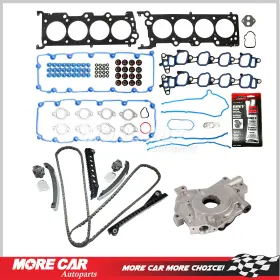 Hs3655tckyp-3 More Car Autoparts Timing Chain Kit Oil Pump Head Gasket Set For 04-08 Ford E150 E250 E350 5.4l V8