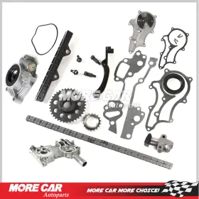 Tck120ypwptc More Car Autoparts Timing Chain Cover Kit Oil Water Pump For 1985-1995 Toyota Pickup 4runner 2.4l
