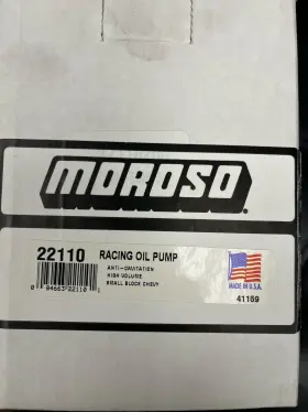 22110 Moroso Engine Oil Pump Heavy Duty Racing High Volume For Sbc