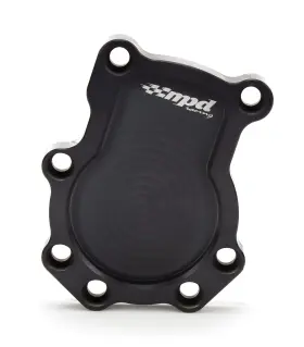 Mpd18200 Mpd Racing - Dry Sump Block Off Plate Black Aluminum