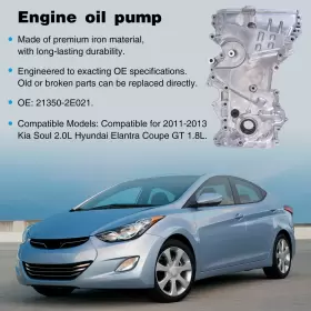 21350-2e021 Mpta Engine Oil Pump Cover For Kia Soul 2.0l Hyundai Elantra Coupe Gt #2