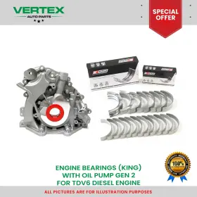 V-lr-306dt-engine-parts-03 Multi-brand Main And Big End Bearings With Oil Pump Gen 2 For Land Rover 2.7 3.0 Tdv6 - New