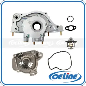 Oeop01182 Oeline Autoparts Fit 93-95 Honda Civic Del Sol And 95 1.6l Oil Water Pump With Thermostat
