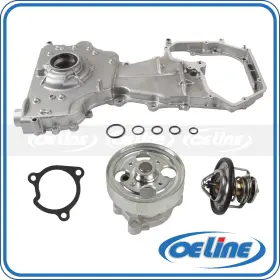 Oeop01242 Oeline Autoparts Oil Pump Water Thermostat Assembly For 02-06 Nissan Altima Sentra 2.5l