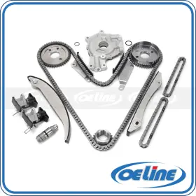 Oetck02718 Oeline Autoparts Timing Chain Kit Oil Pump For 02-07 Chrysler Dodge 2.7l Dohc 24v Ngc Cam Gear