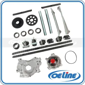Oetck03117 Oeline Autoparts Timing Chain Kit For 99-00 Lincoln Navigator 5.4l V8 Gas With Oil Pump Water