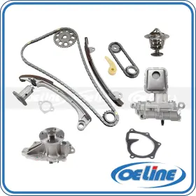 Oetck03360 Oeline Autoparts Fit 01-09 Toyota Camry Rav4 Solara Timing Chain Kit Oil Water Pump With Thermostat
