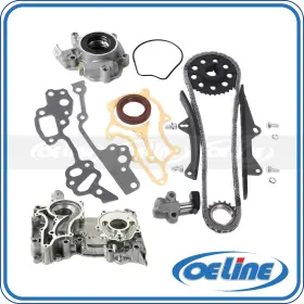Oetck03863 Oeline Autoparts Timing Chain Kit For 85-95 Toyota 4runner Pickup 2.4l Sohc With Oil Pump Cover