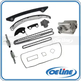 Oetck04098 Oeline Autoparts Timing Chain Kit Oil Pump For 06-07 Ford Mercury 2.3l With Solenoid Valve Cover