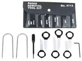 4712 Otc Euro Radio Removal Tool Kit Black