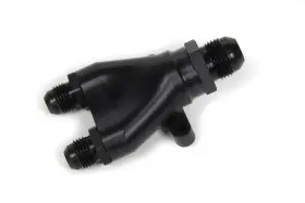 10-1031 Peterson Fluid Y-manifold -8x-6x-6 Billet