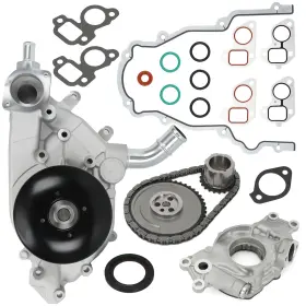 Pqy 663260149478 Timing Chain Kit Water Pump High Volume Oil For 1997-2004 Chevrolet Gmc V8