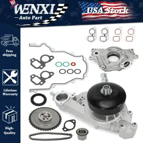 Pqy 663260160497 Timing Chain Kit Oil Water Pump For 99-07 Buick Cadillac Chevrolet Gmc Pontiac