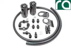 20-0379-fl Radium Dual Oil Catch Can Kit For Ford Fiesta St 2014-up Fluid Lock