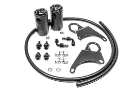 20-0118-fl Radium Engineering For Mitsubishi Evo 8-9 Dual Catch Can Kit Fluid Lock