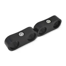 654313 Russell Hose Separator 2 -8an 1/2 Ports Black Anodized Finish 1/pkg