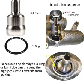 Svqp937 Sv-motor For 2003-2007 Ford 6.0l Oil Rail Ball Tube O-rings Repair Kit Injector Seal #2