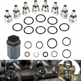 Svqp937 Sv-motor For 2003-2007 Ford 6.0l Oil Rail Ball Tube O-rings Repair Kit Injector Seal