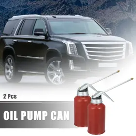 Uauto1 766549135831 Universal Oil Can Pump Oilers Fit For Car Motorcycle Inner Durable Alloy 2pcs