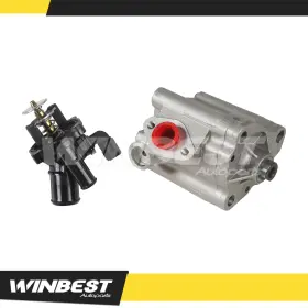 Wbop35th64 Winbest Autoparts Oil Pump With Thermostat Housing Assembly For 01-11 Ford Focus Ranger 2.0l 2.3l L4