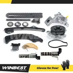 Wbtck58op91wp38cv2139 Winbest Autoparts Timing Chain Kit Oil Water Pump Solenoid For 09-19 Matrix Corolla Scion 1.8l