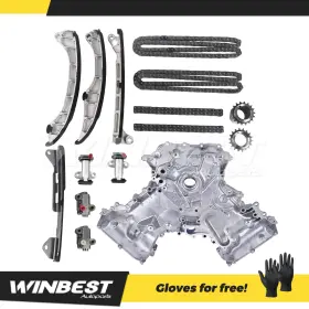 Wbtck88op81 Winbest Autoparts Timing Chain Kit Oil Pump For 07-20 Lexus Toyota Tundra Sequoia 5.7l V8 3urfe
