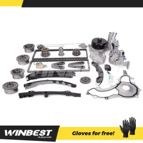 Wbtck92vvt5960 Winbest Autoparts 4op69wp76 Fit 12-17 Jeep Wrangler 3.6l Timing Chian Kit Vvt Sprocket Oil Water Pump New