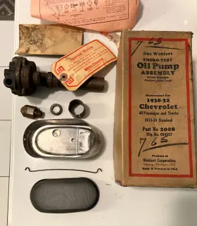 604507 Wohlert Vintage Oil Pump 1930 1931 1932 Chevrolet Part No. 2008