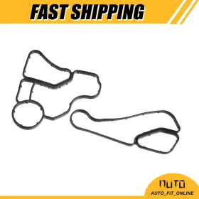 11428637821 X Autohaux 11427537293/11428637821 Power Steering Pump Oil Filter Housing Cooler Seal Gasket Two For Bmw X1 X3 X5