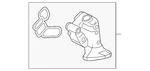 Genuine Acura Filter Housing 15301-5J6-A01. Fixed Price $56.07.