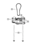 Genuine Mopar Hex Flange Head Locking Bolt And Washer 68127985AA. Fixed Price $12.70.