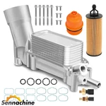 Aluminum Engine Oil Cooler Filter Housing Fit 11-16 Chrysler Dodge Jeep Ram 3.6L. Fixed Price $58.99.