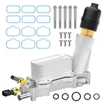 Aluminum Engine Oil Cooler Filter Housing Fit 11-16 Chrysler Dodge Jeep Ram 3.6L. Fixed Price $56.41.