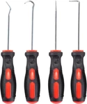 Cartman Precision 4 Piece Pick And Hook Set, Auto Oil Black, Red, Silver. Fixed Price $12.91.